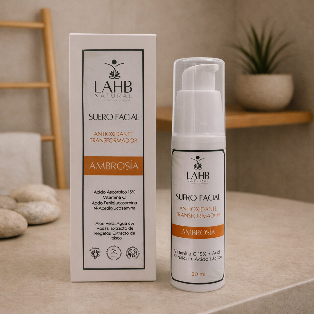 Suero Antioxidante Transformador (Vitamina C +Ácido Ferúlico) Ambrosía ESP - Piel Renovada en 6 semanas - Imagen 3