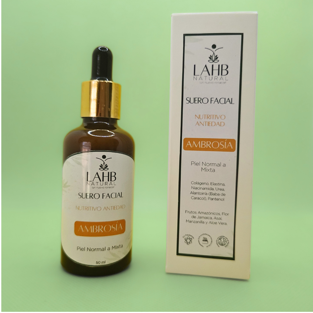 Suero Nutritivo Iluminador Antiedad Ambrosía NM (piel mixta) - rostro completamente cautivador en tan solo 30 días - Imagen 2